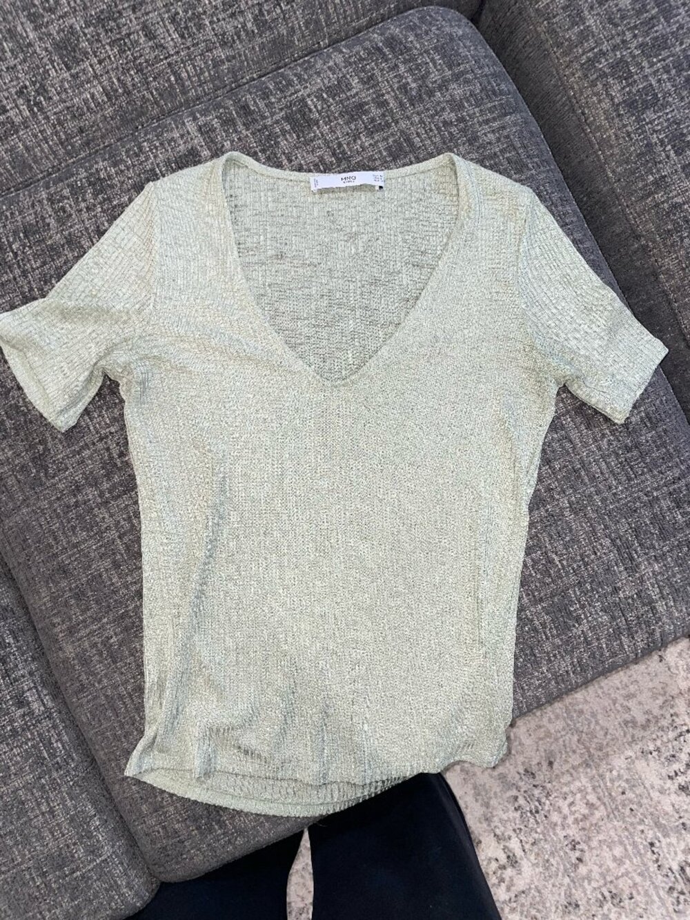 light pistachio green sheer shirt! size small in USA